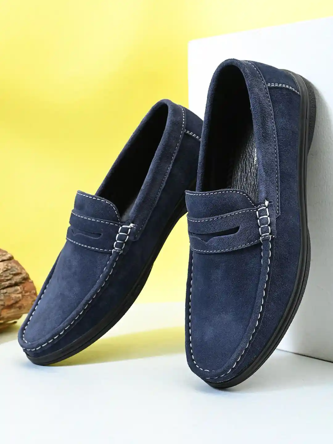 Fashion Victim Men Slip On Leather Loafers