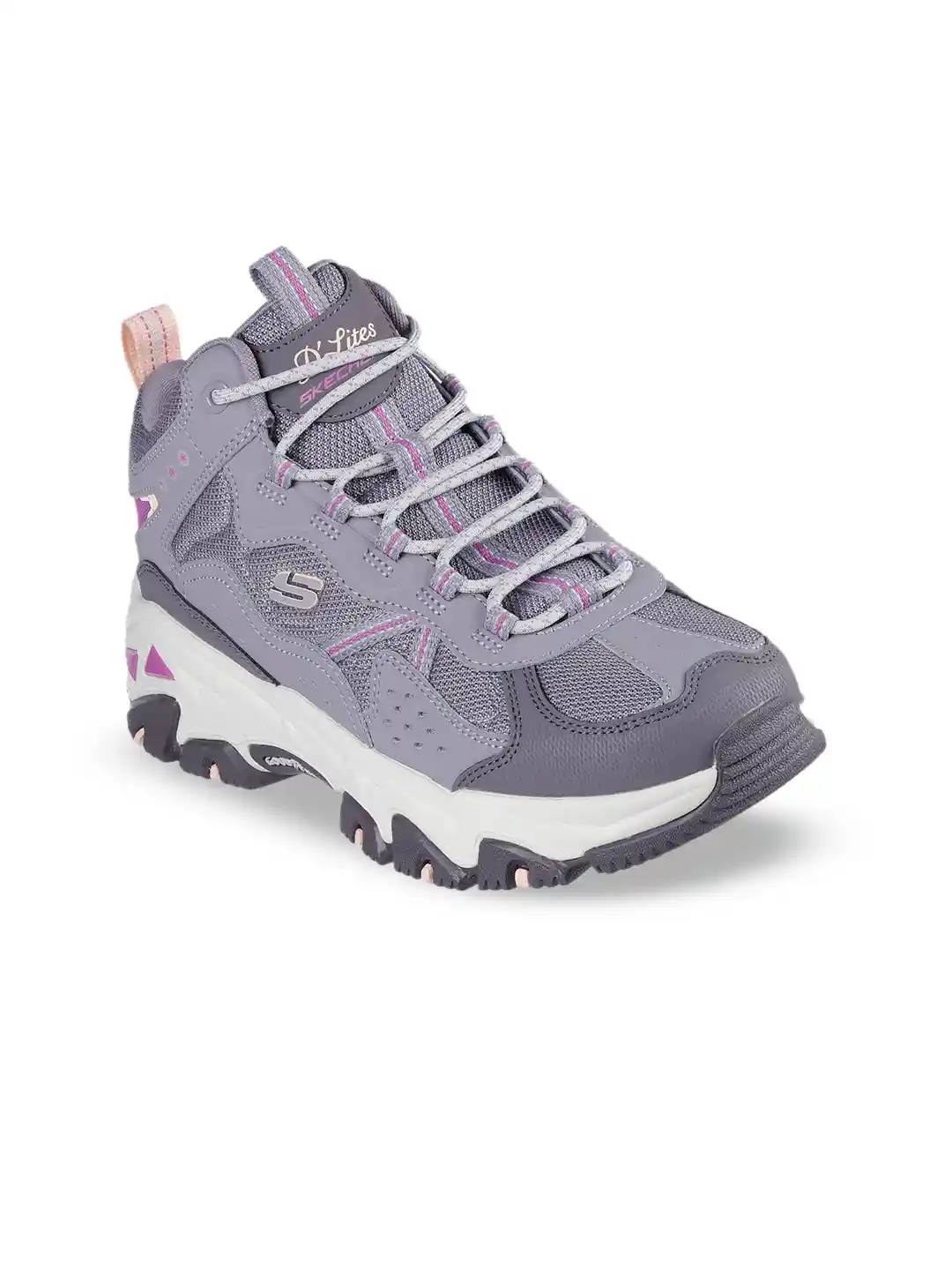 Skechers D'lites Hiker- Roscran Women Lace Up Casual Sneakers