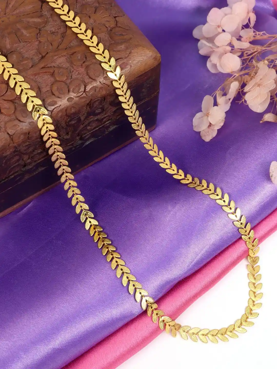 Buy City Girl 24 Ct Gold Plated Minimal Chain Necklace and