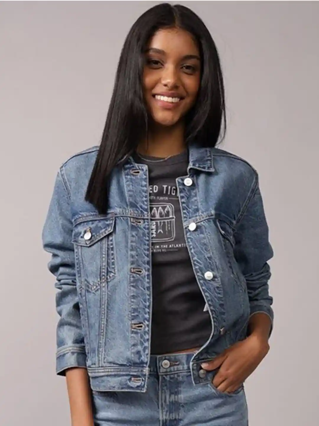 Denim Jacket American Eagle Outfitters Women's Coats Buy