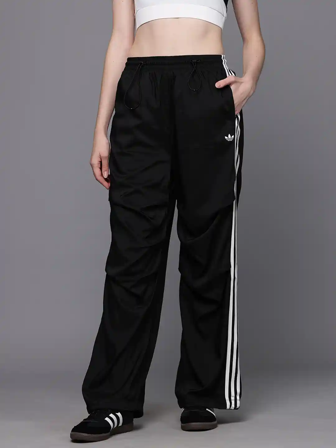 Buy ADIDAS Originals Women Side-Striped Mid-Rise Parachute