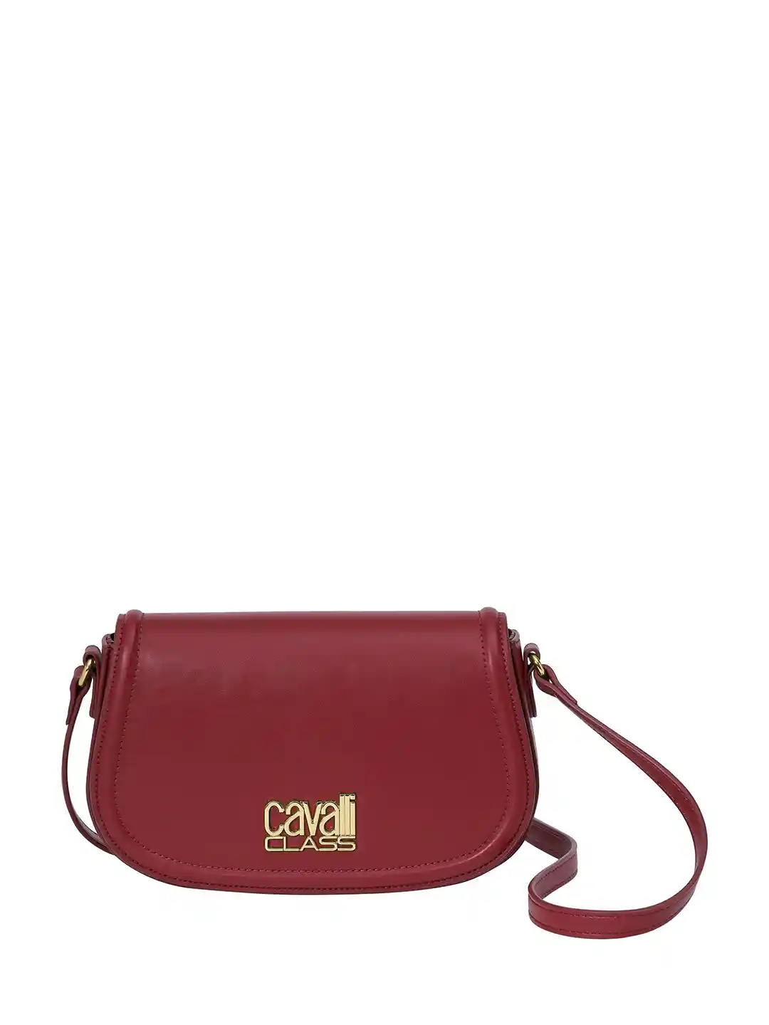 Cavalli Class Women Brand Logo Printed Structured Shoulder Bag