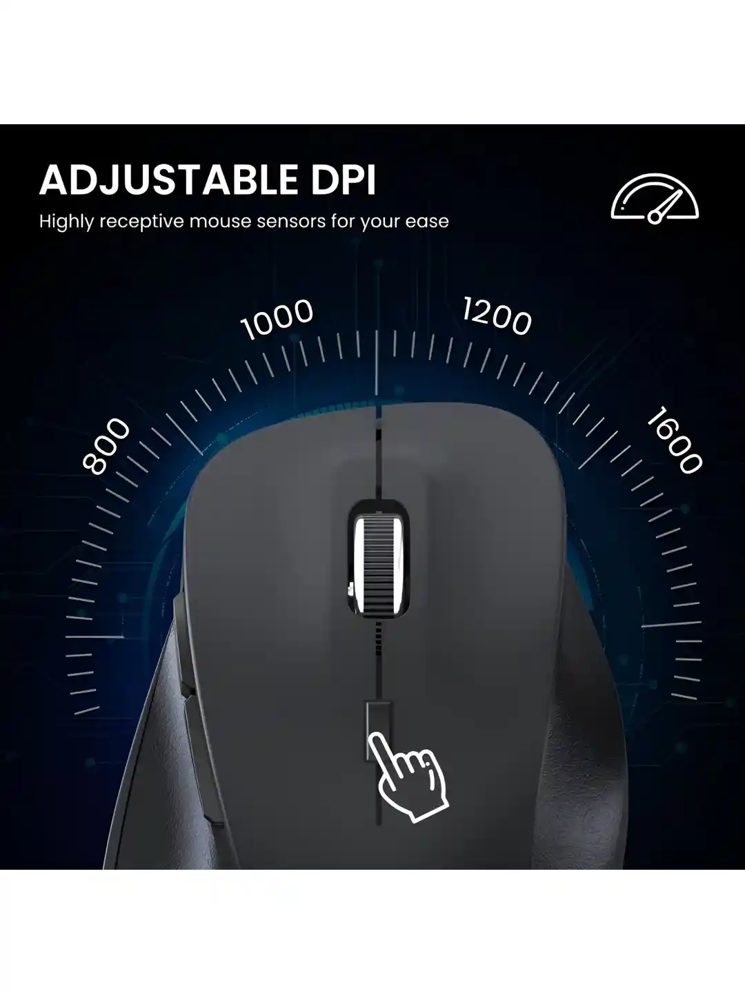 Buy Portronics Toad 24 Wireless Mouse With GHz USB Nano