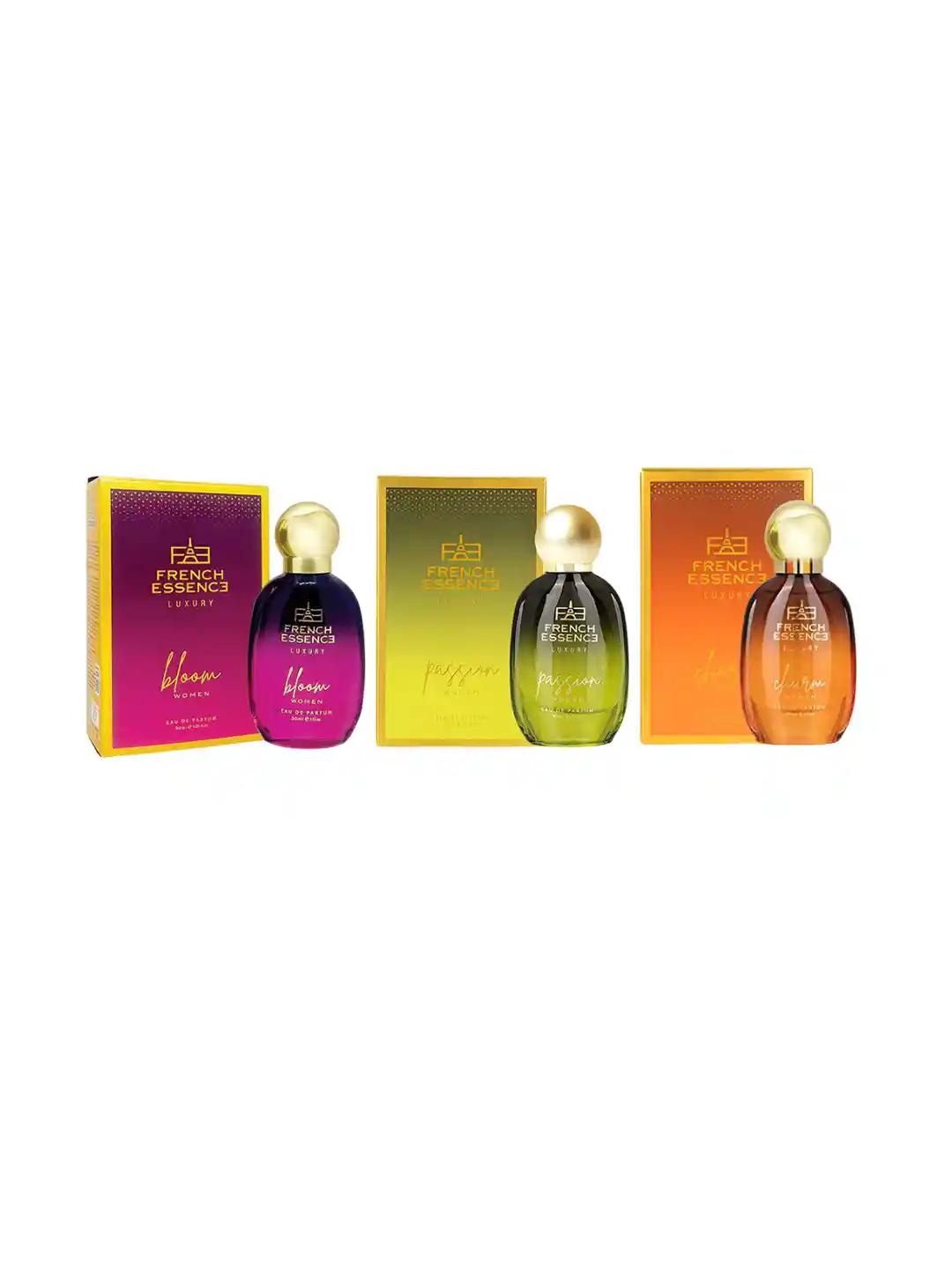 Buy FRENCH ESSENCE Women Set Of Bloom, Charm And Passion Long