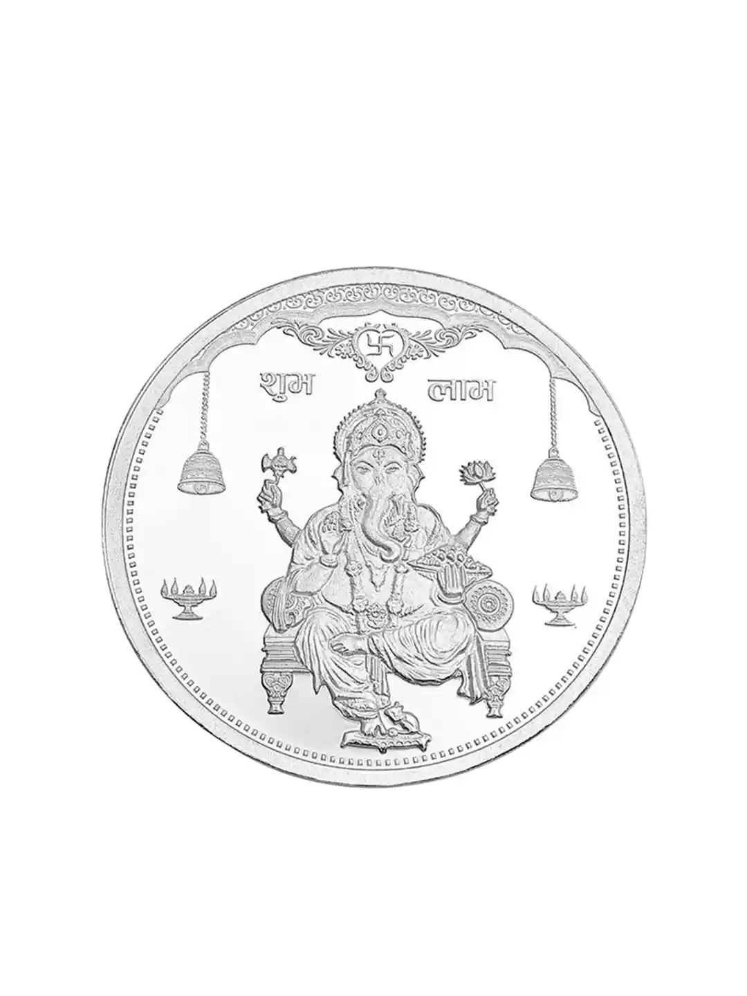 Buy Kalyan Jewellers 999 Pure Ganpati Silver Coin 50 gm Silver