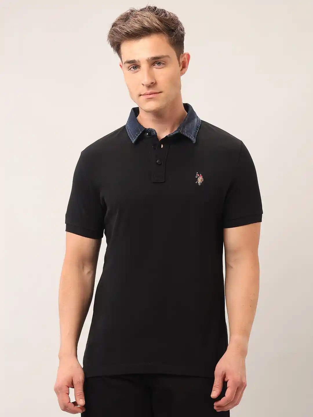 Buy U.S. Polo Assn. Denim Co. Men Brand Logo Polo Collar Slim Fit
