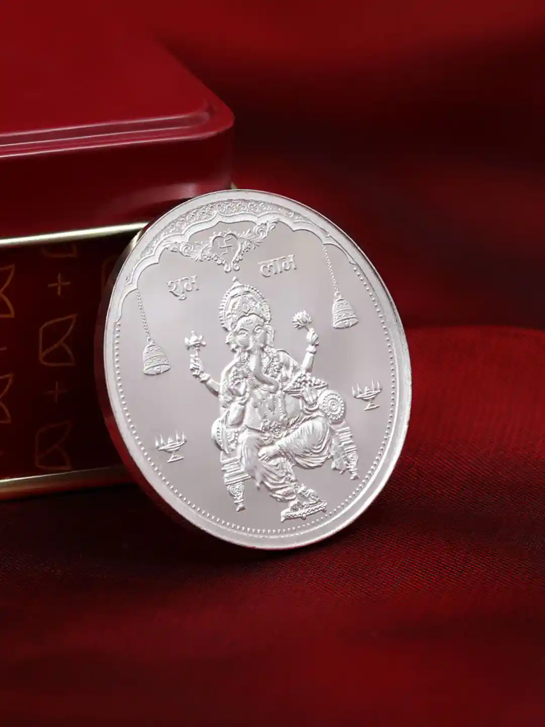 Buy Kalyan Jewellers 999 Pure Ganpati Silver Coin 20 gm Silver