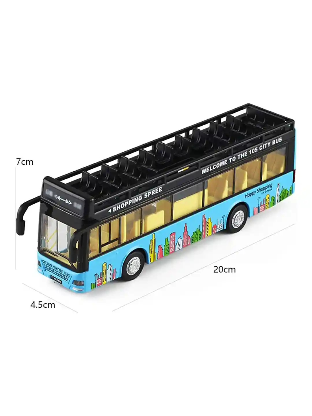 Buy UKAXA Kids Metal Double Decker Bus Toy Vehicles - Toy Vehicles