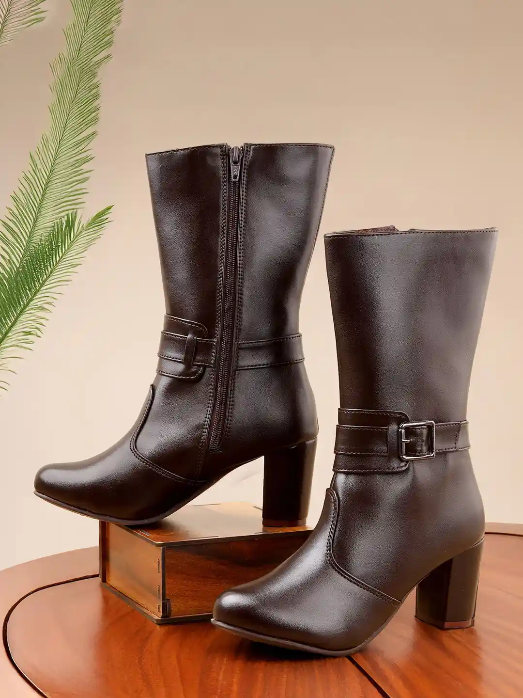 Buy riffway Women High-Heel Zipper Regular Ankle Boots Boots for