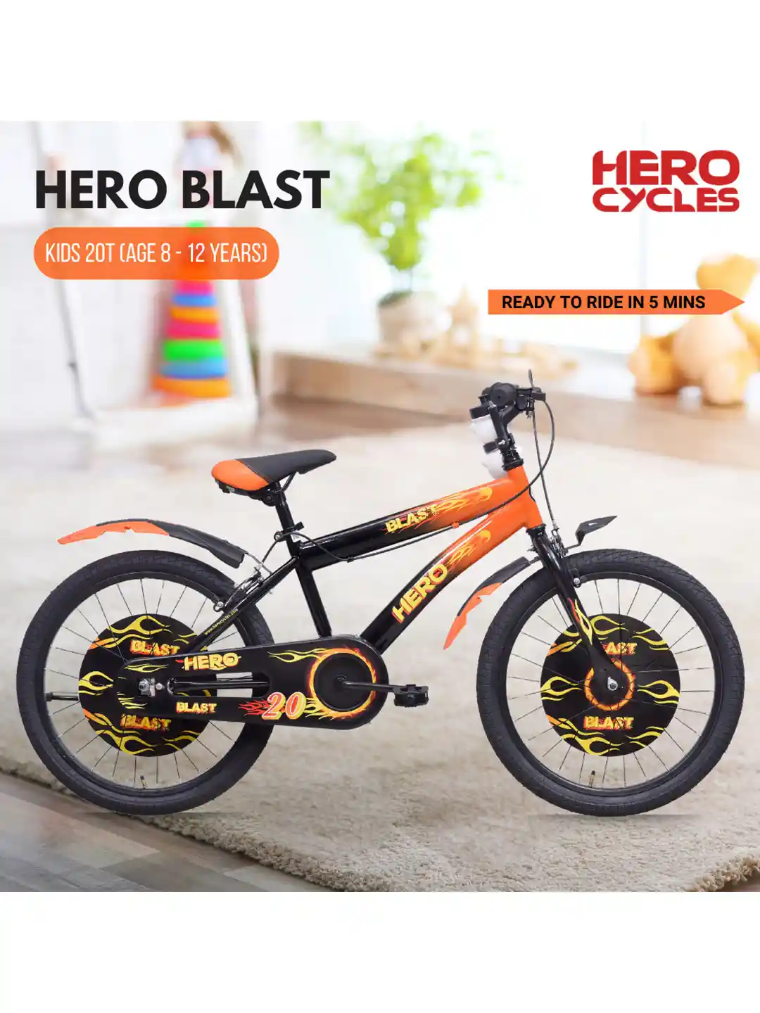 Buy Hero Kids Printed Blast 20T Single Speed Bicycle Bicycle for