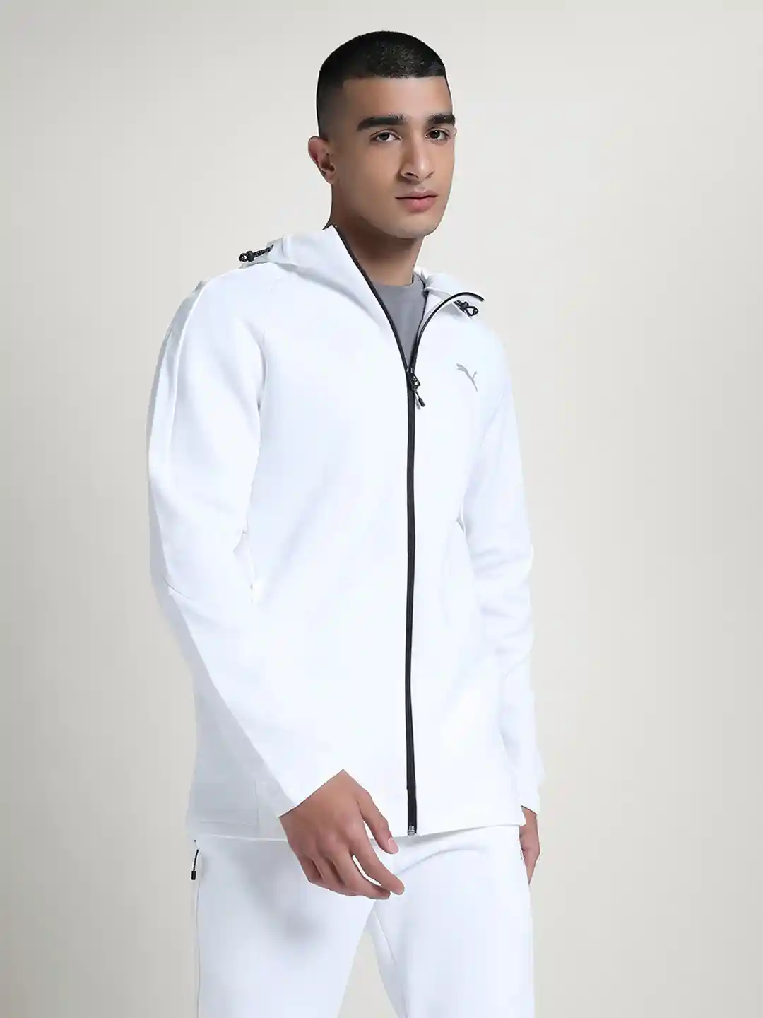 Buy Puma EVOSTRIPE Men Slim Fit Full-Zip Hoodie Jackets for Men