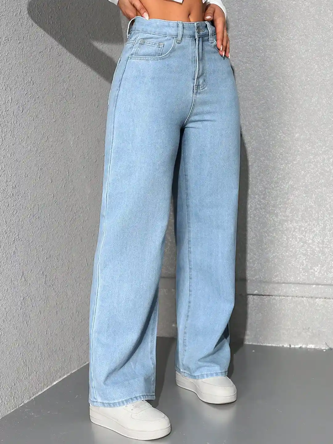 Buy DressBerry Women Comfort Straight Fit High-Rise Light Fade