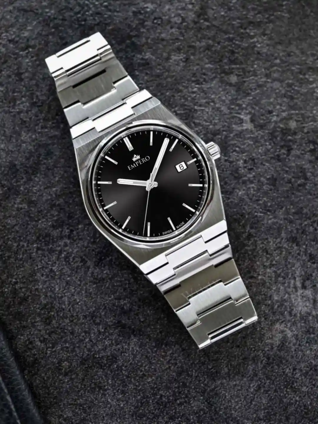 EMPERO Men Stainless Steel Straps Analogue Multi Function Watch EAB217  Date Black