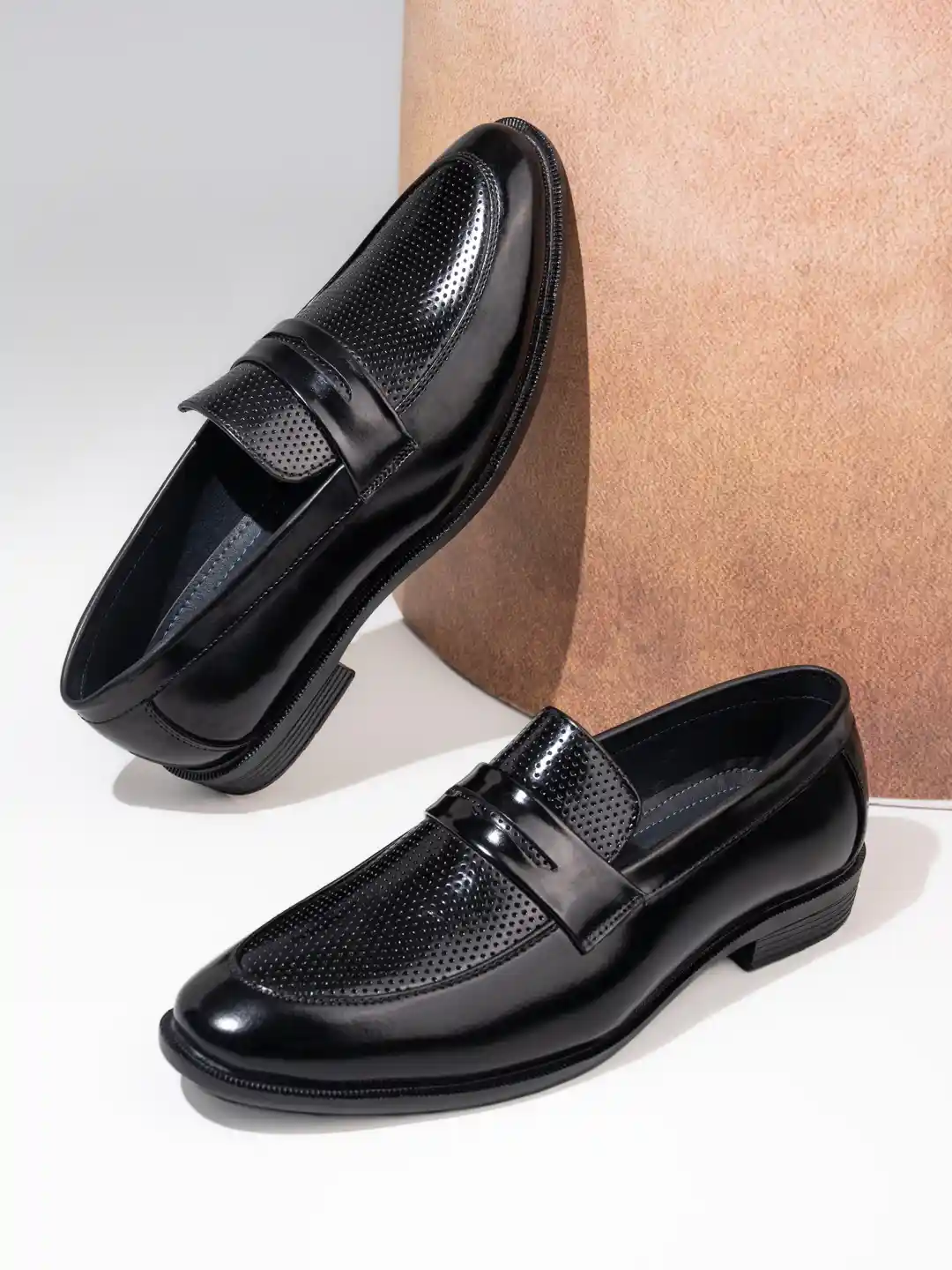 Buy INVICTUS Men Black Solid Formal Loafers Formal Shoes for Men