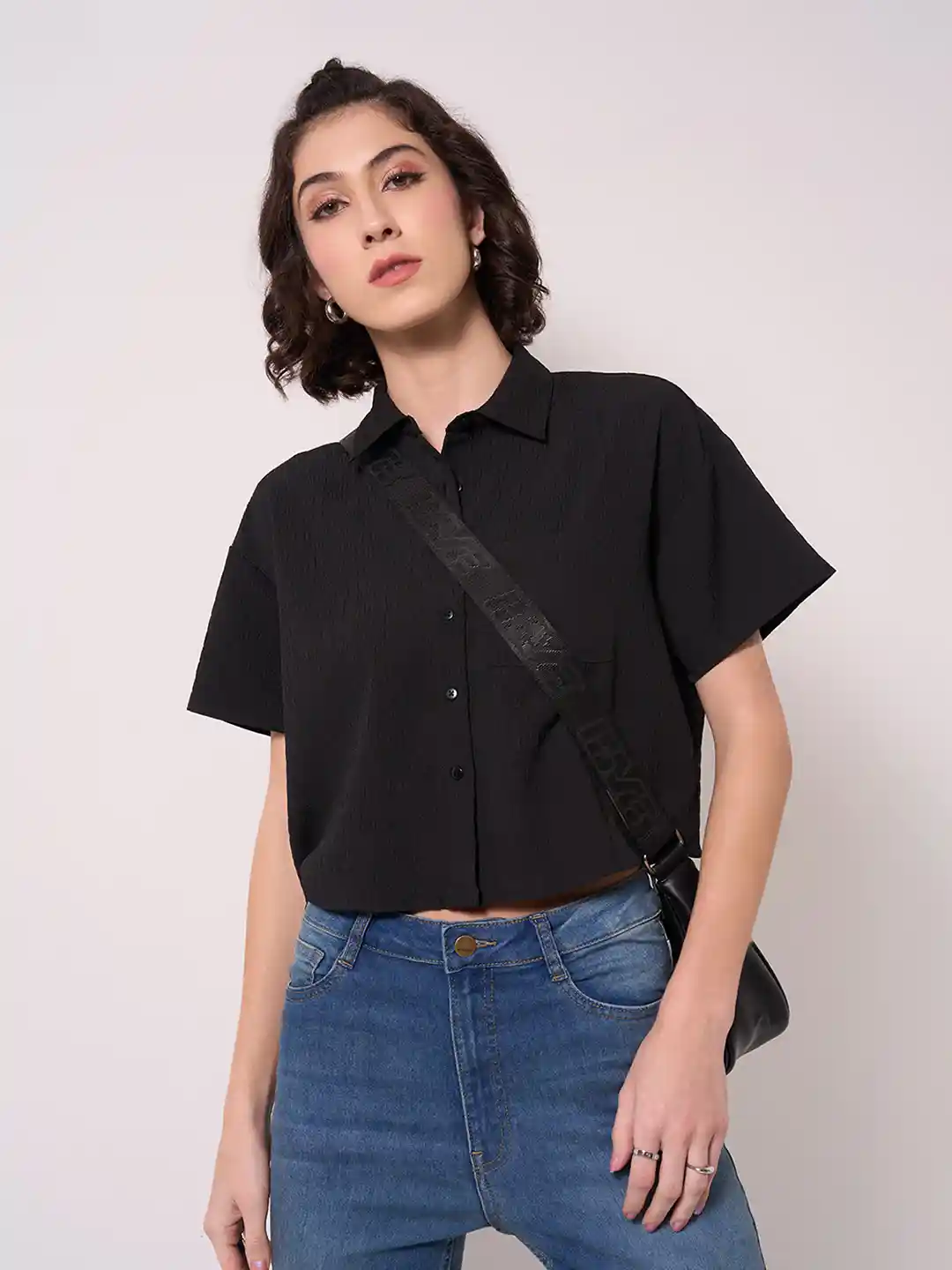 HOT Fashion Black Jeans And Button Up Buy SF JEANS By