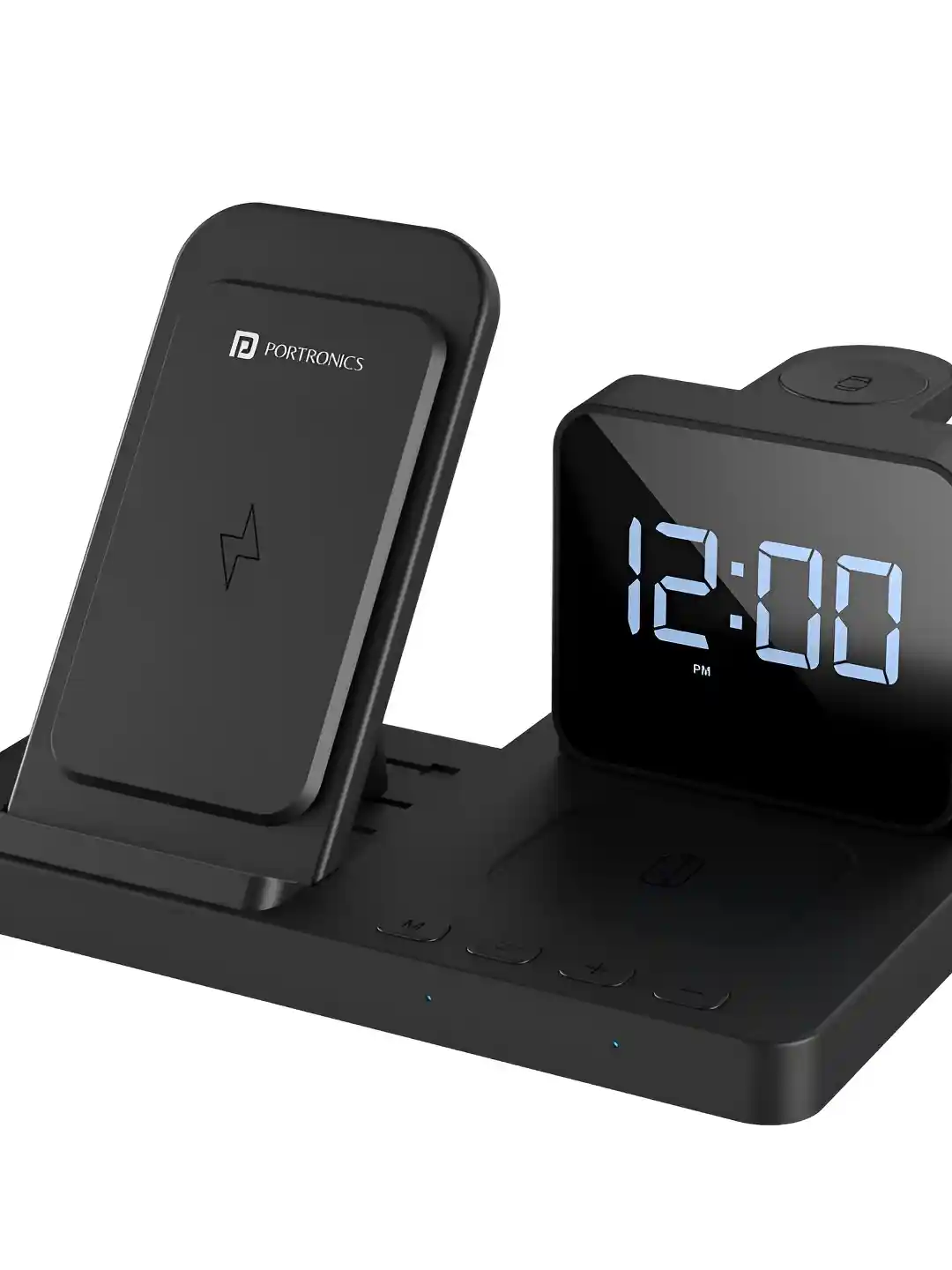 Buy Portronics Bella 15W Wireless Charger with Alarm Clock Phone