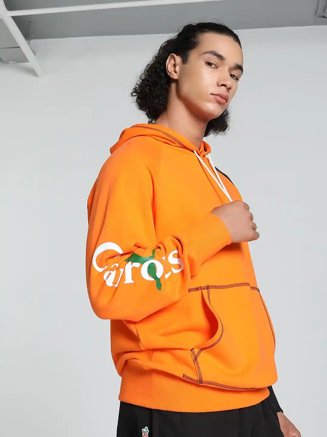 Orange Puma Hooded Sweatshirts Buy Puma Orange Full Sleeves Hooded