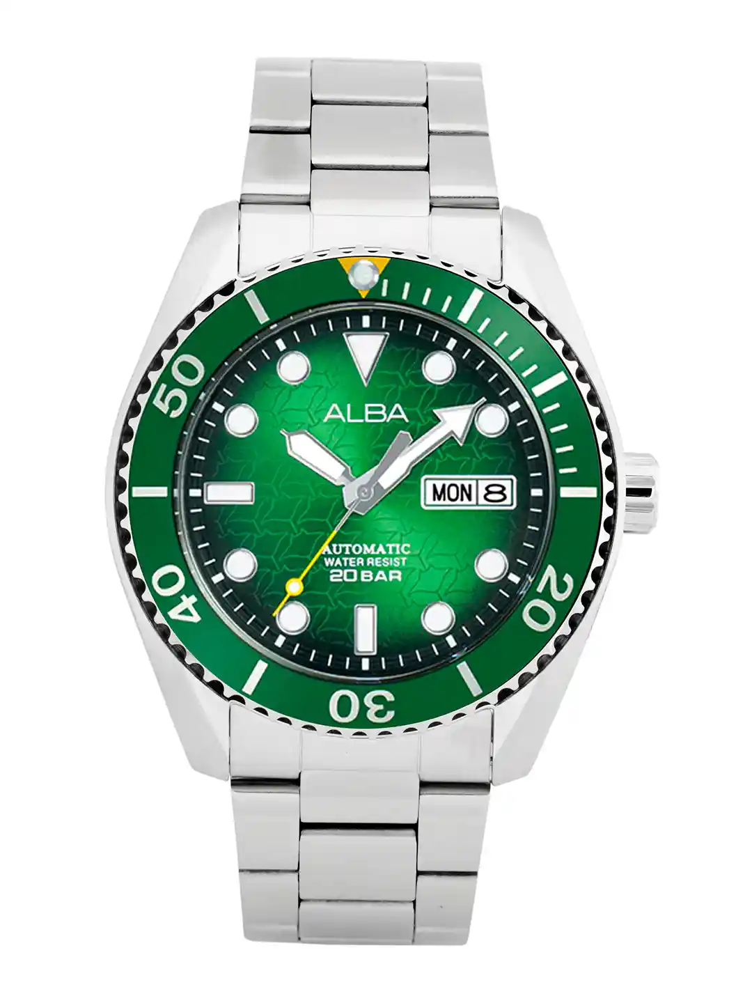 Alba by seiko Green Patterned Dial Automatic Watch- AL4437X1