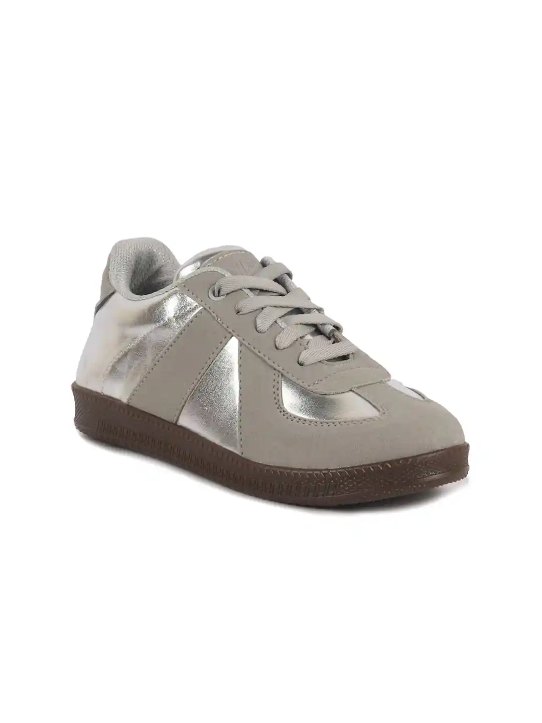 Buy FAUSTO Women Grey Classic Lace-Up Comfortable Sneakers