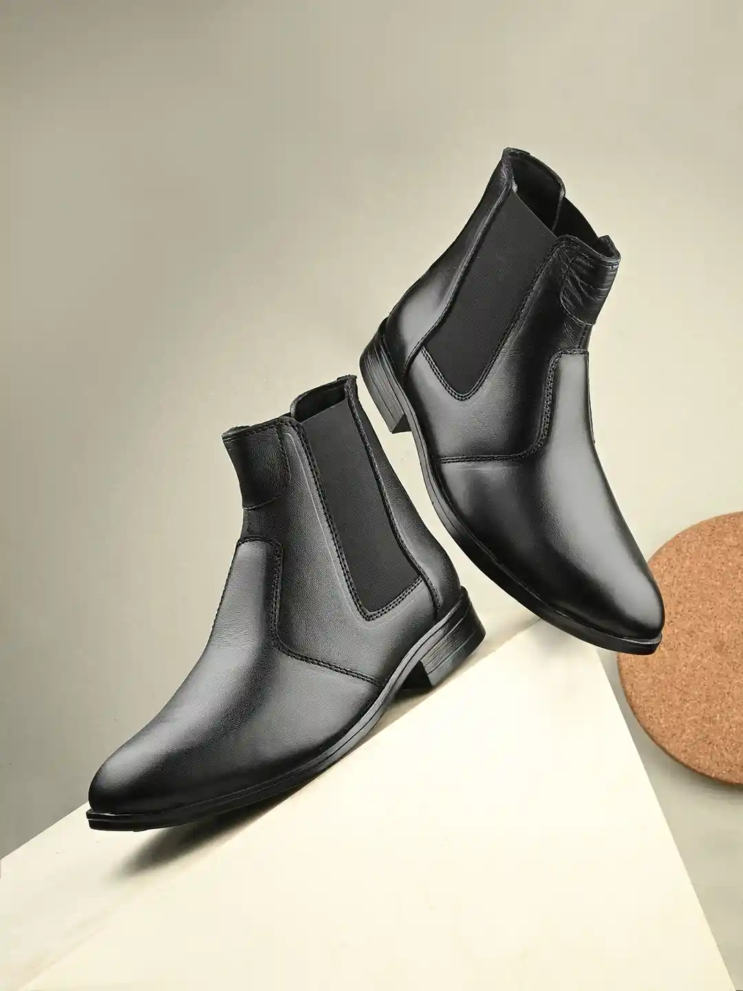 Buy AfroJack Men Leather High Ankle Chelsea Boots - Boots for Men