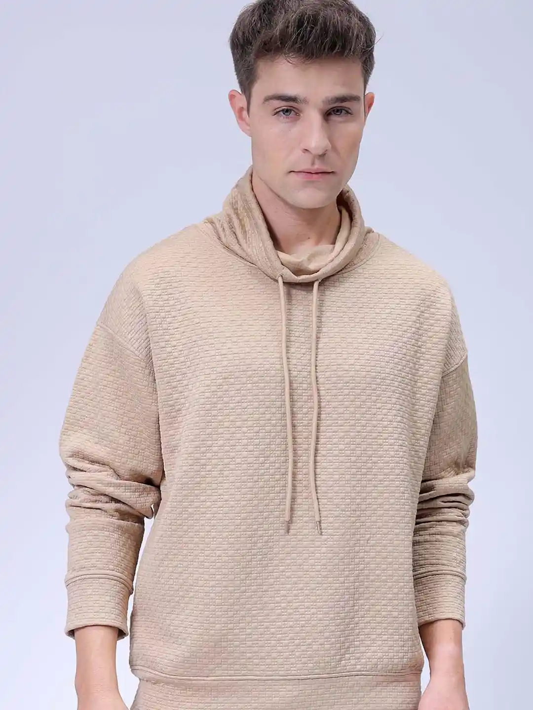 Buy The Indian Garage Co Oversized Self Design Cowl Neck
