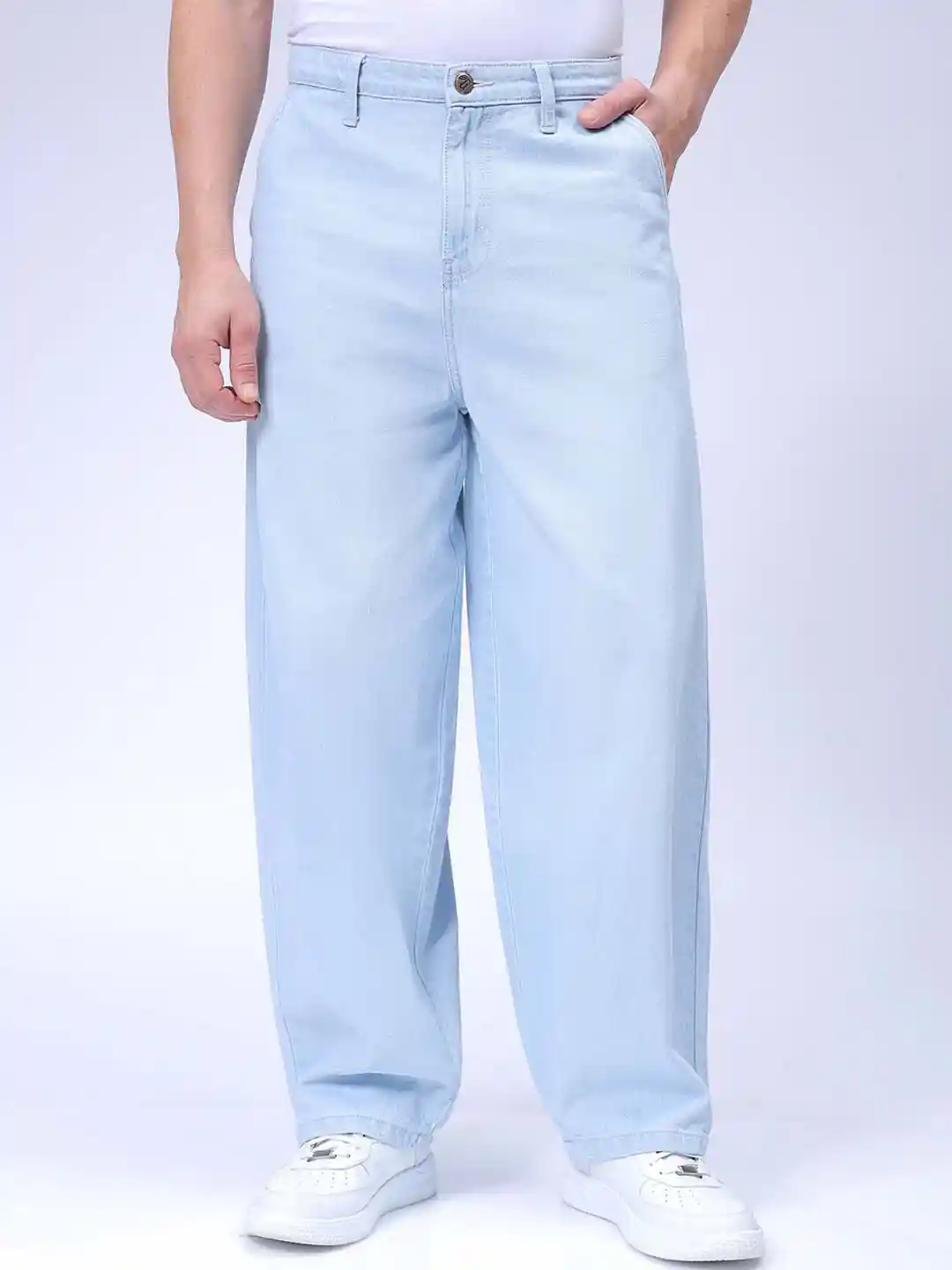 Buy The Indian Garage Men Skater Pure Cotton Baggy Fit Jeans