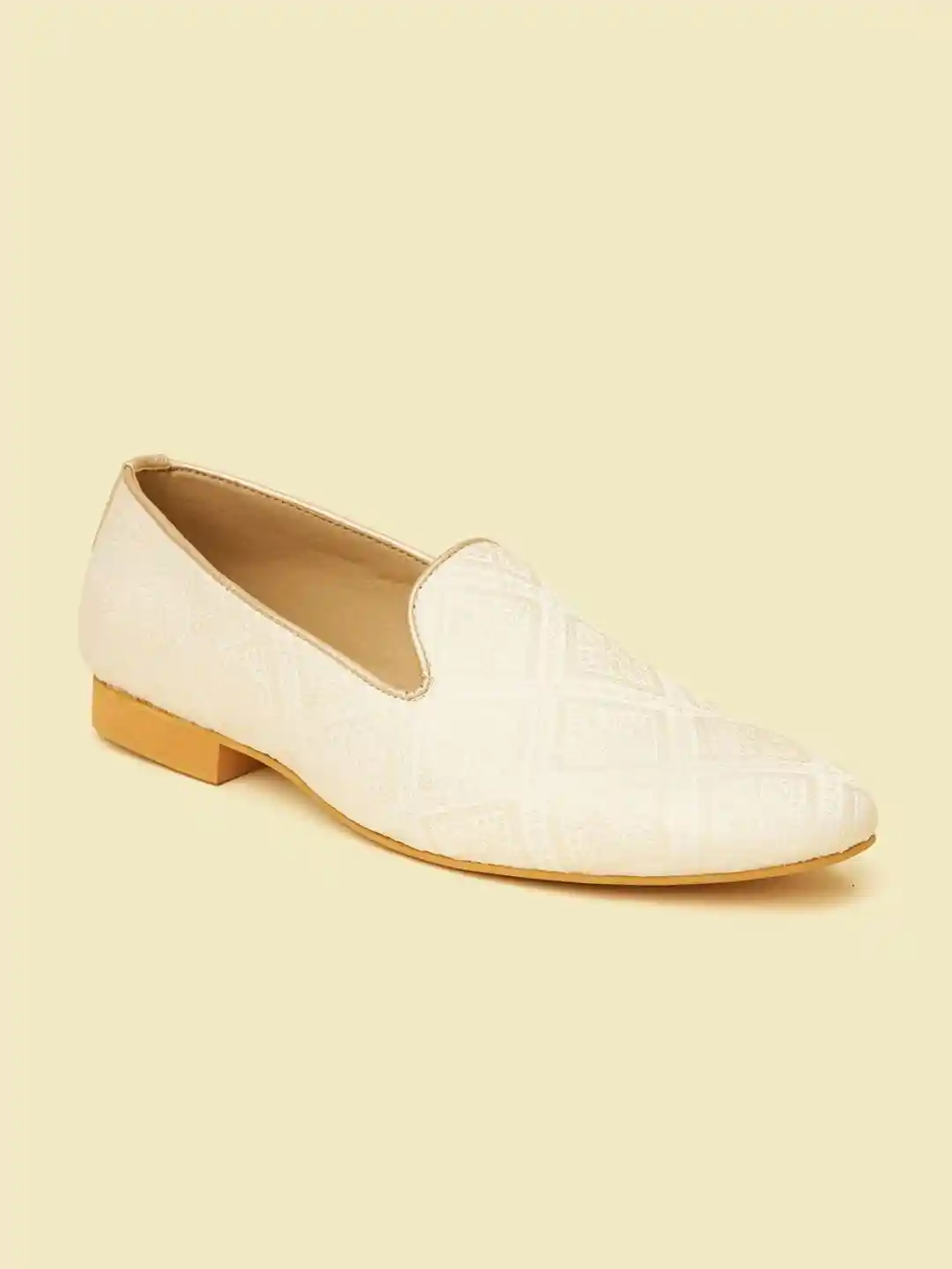 Manyavar Men Woven Design Mojaris