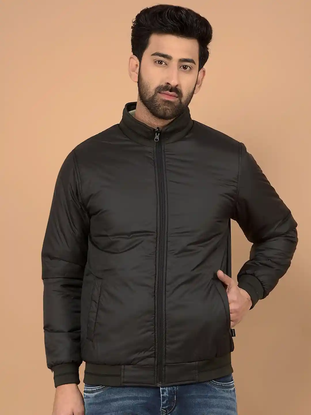 Buy Crimsoune Club Men Solid Reversible Bomber Jacket Jackets
