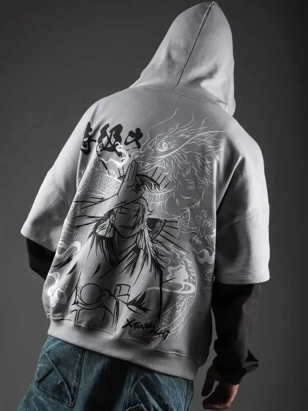 Buy Xenpachi Men Jujutsu Kaisen Anime Yin Yang Printed Oversize