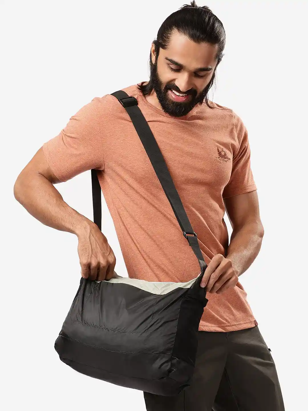 Buy Decathlon FORCLAZ Unisex Beige 15L Compact Messenger Bag
