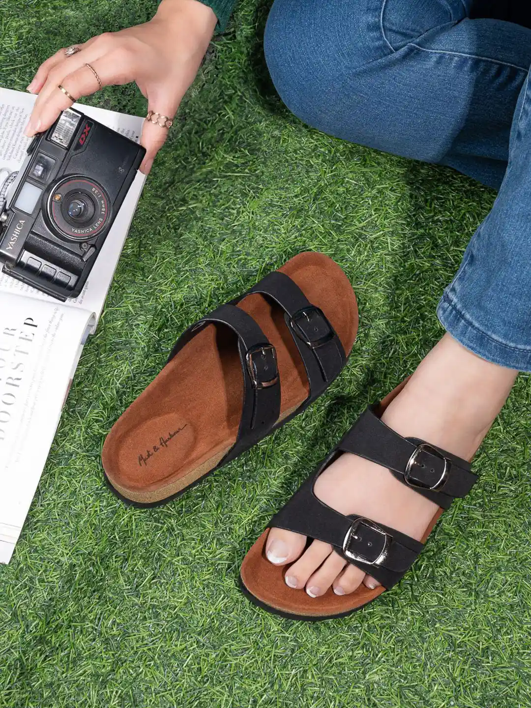 Mast Harbour Women Suede Comfort Sandals