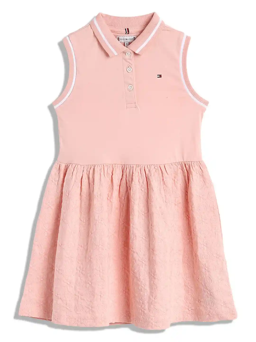 Tommy Hilfiger Girls Cotton Fit and Flare Dress