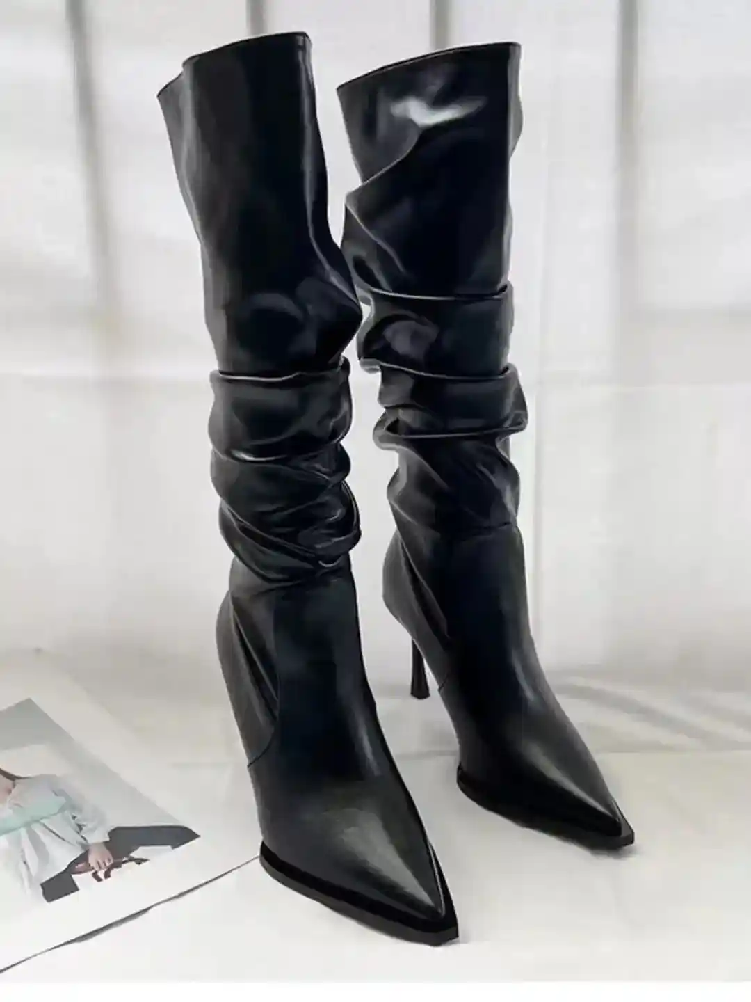 Buy Miss Mosa By Akanksha Women Black Cassia Stacked Premium