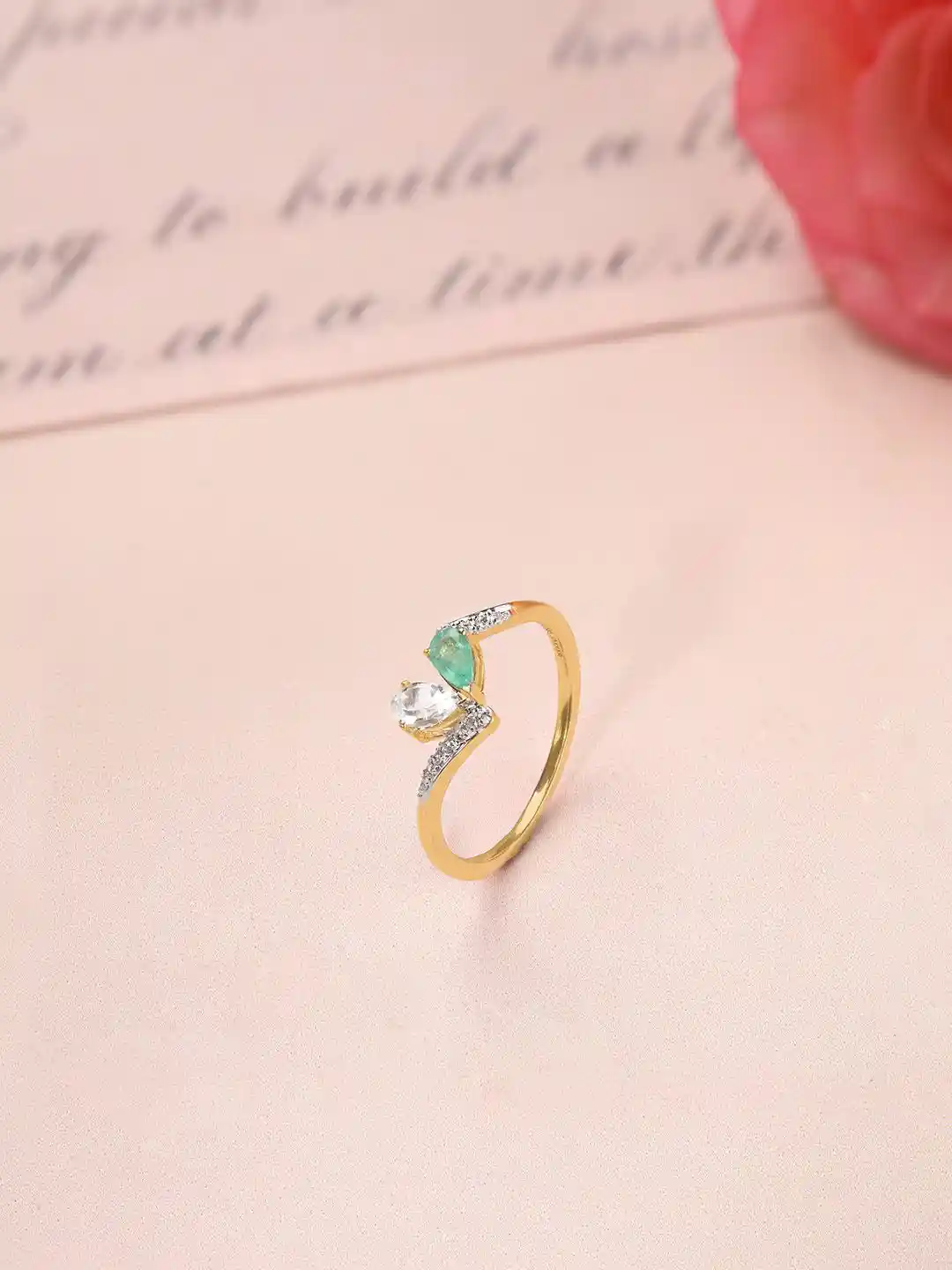 Buy Mia by Tanishq Women Evergreen Love Diamond 14 Kt Gold Ring