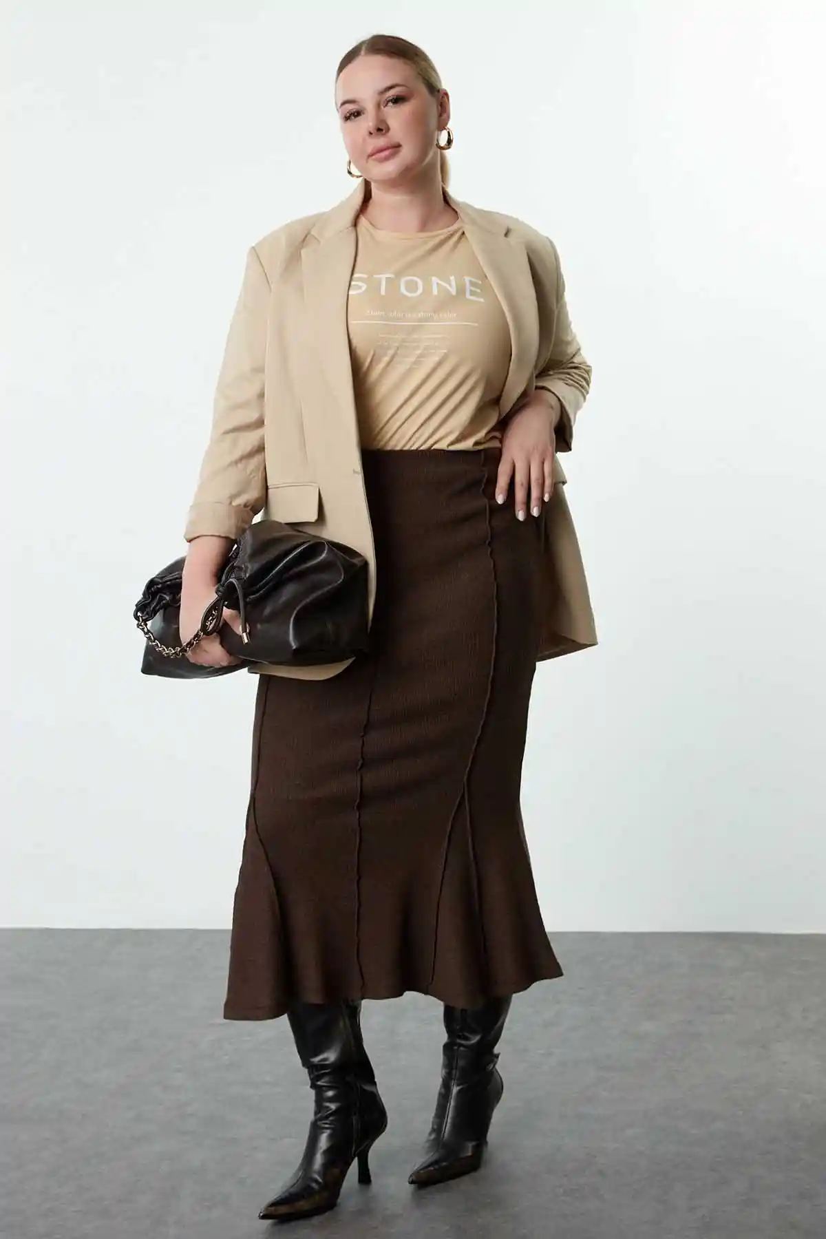 Buy Trendyol Women Plus Size A-Line Midi Skirt Skirts for Women