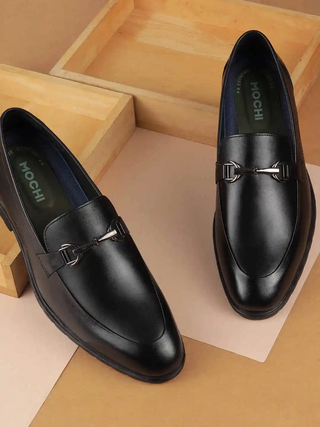 Buy Mochi Men Leather Formal Loafers Shoes Formal Shoes for Men