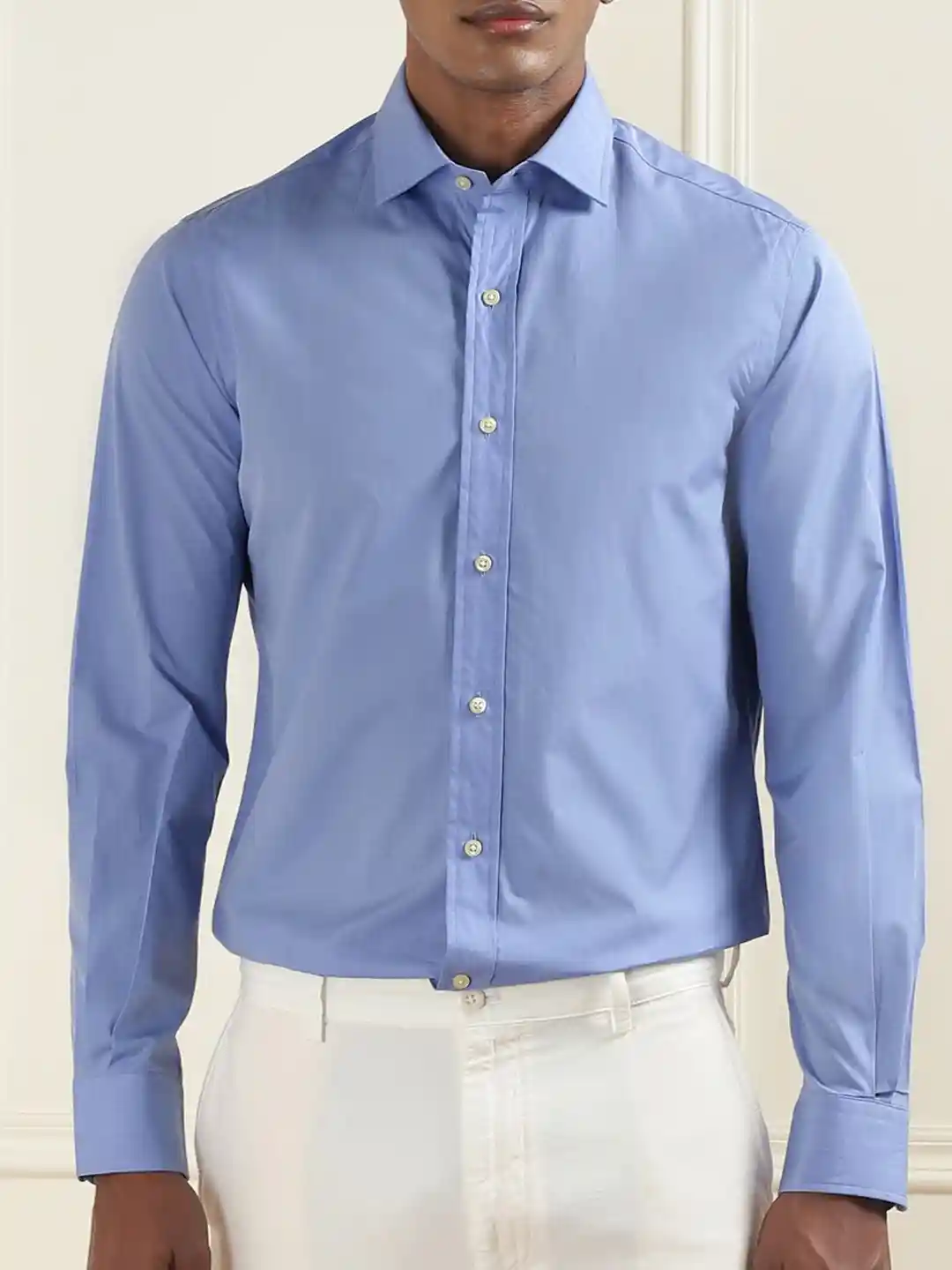 Polo Ralph Lauren Men Pure Cotton Custom Fit Luxury Poplin Shirt