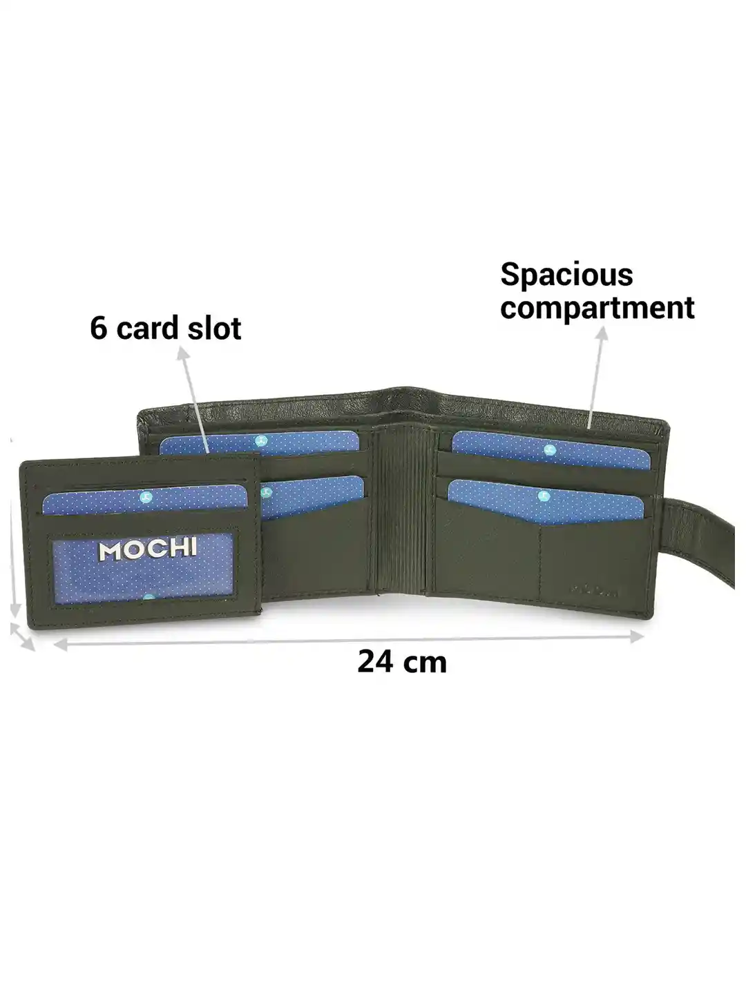 Buy Mochi Men Leather Two Fold Wallet Wallets for Men 32461834