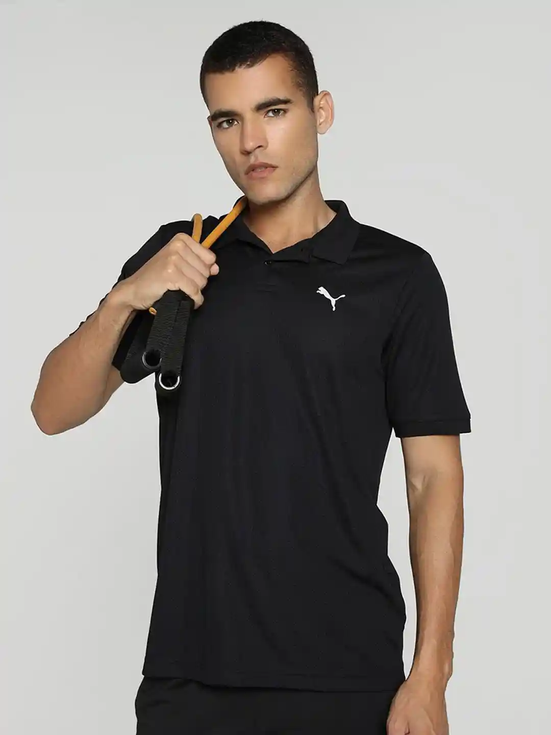 Buy Puma Men Train Polo Collar Short Sleeve Training T-Shirt