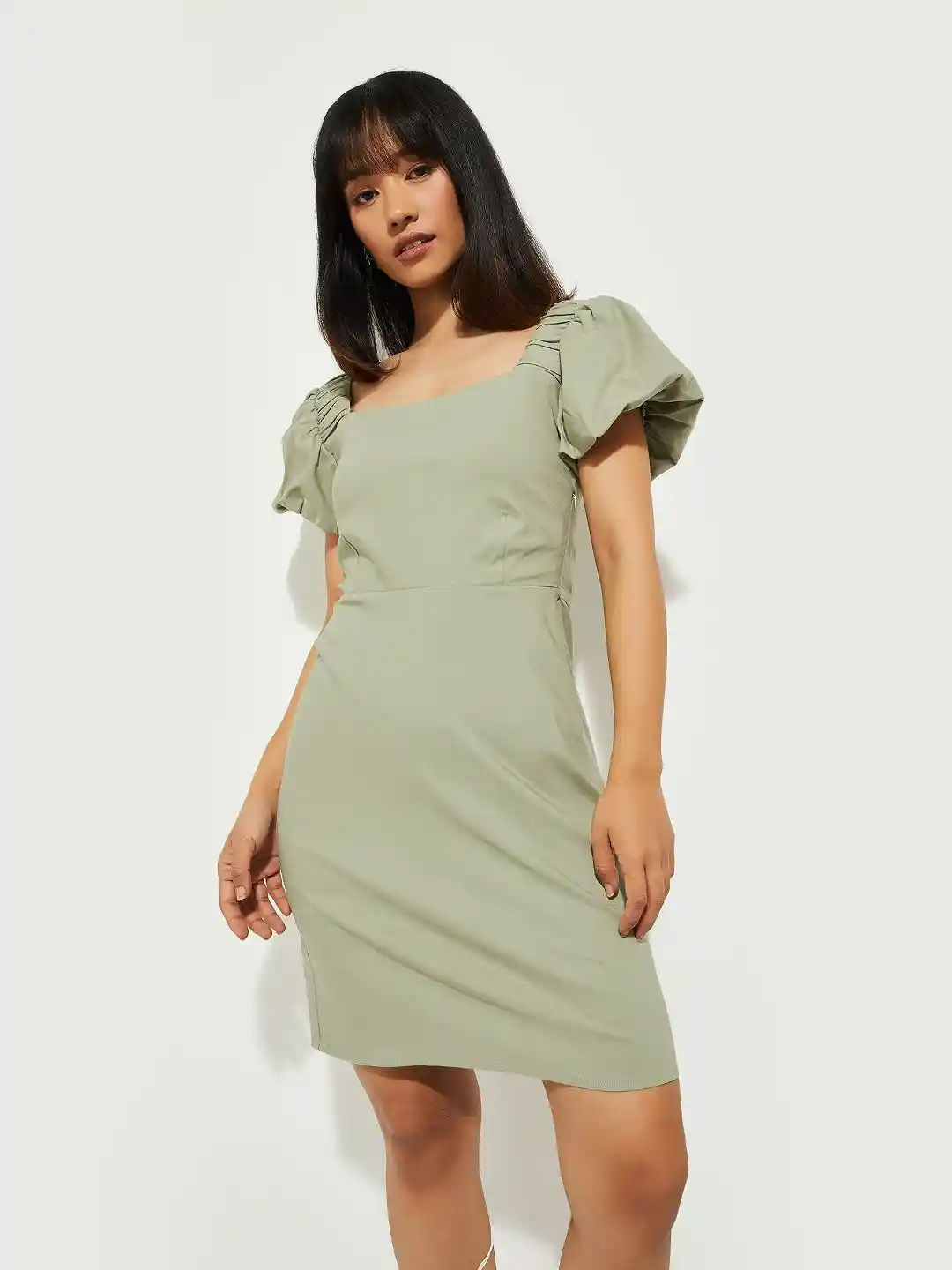 Buy max Women Puff Sleeve Sheath Dress Dresses for Women