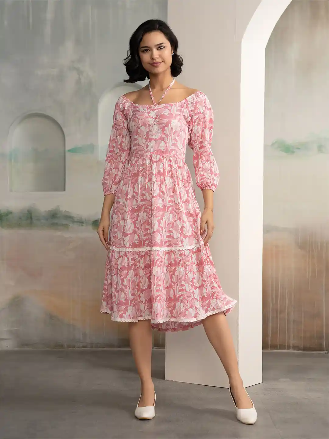 Prathima Hospitals Jarlo Floral Maxi Dress Purple Clothing For