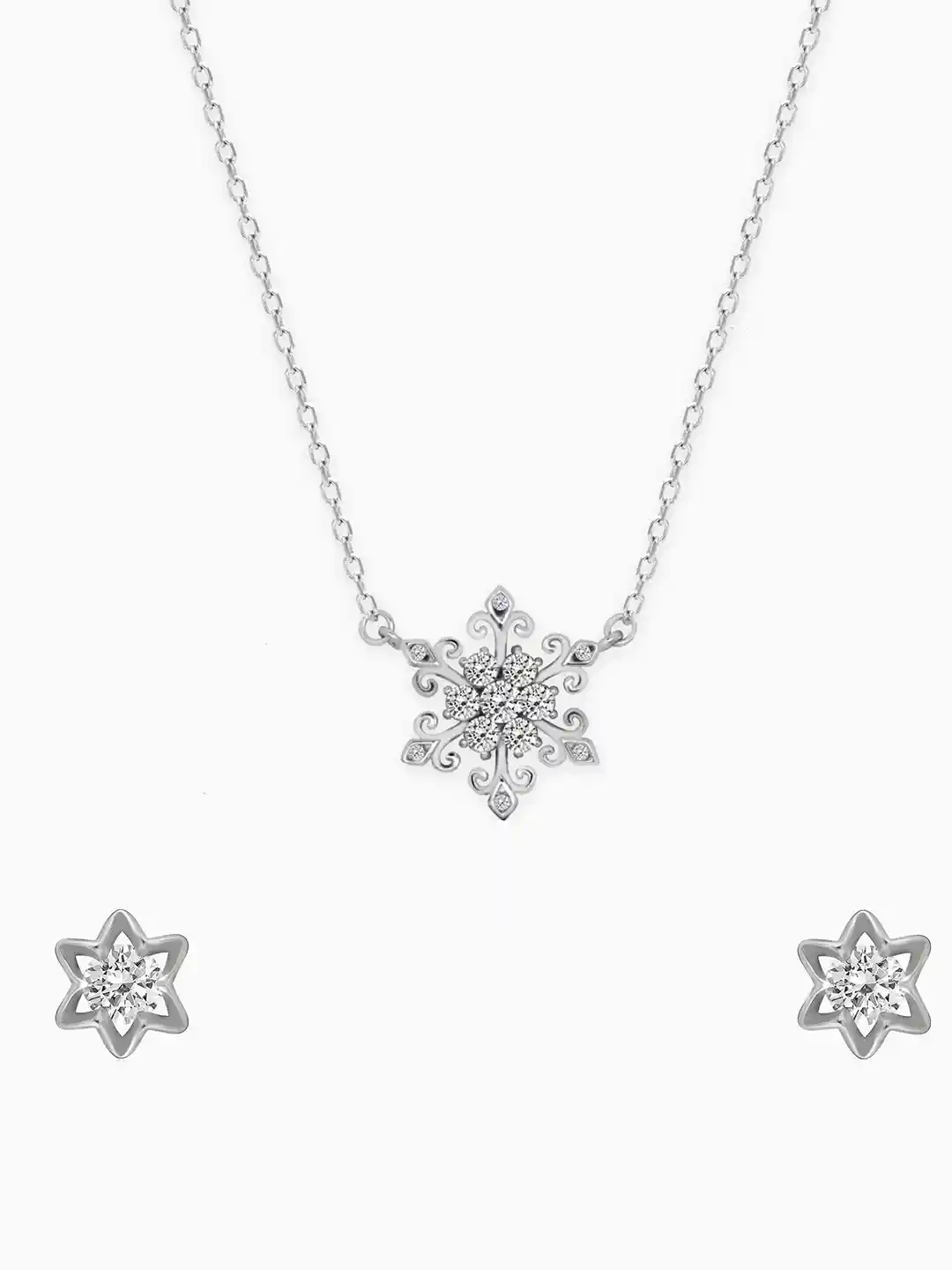 Buy GIVA 925 Sterling Silver Rhodium-Plated Cubic Zirconia