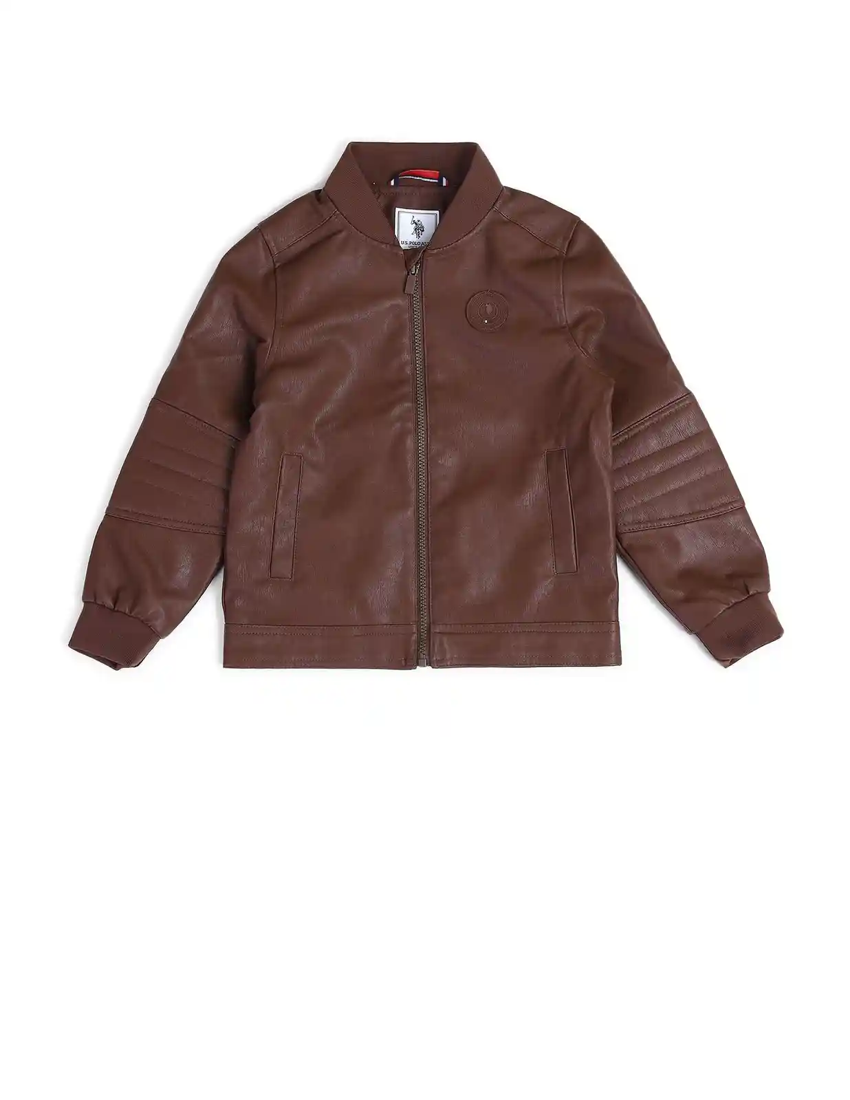 Buy Polo Kids Boys Solid Leather Jacket Jackets for