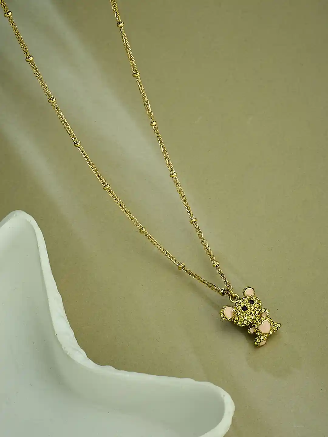 Buy GUESS Women Gold-Plated Stainless Steel Necklace Pendant for