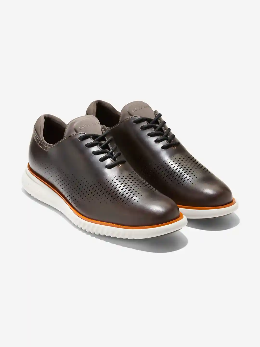 Buy Cole Haan Men LASER WINGTIP Medium Brown Oxford