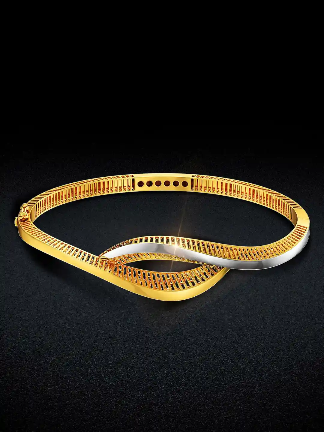 Buy Joyalukkas Ripple Elegance Gold Bracelet Bracelet Gold for