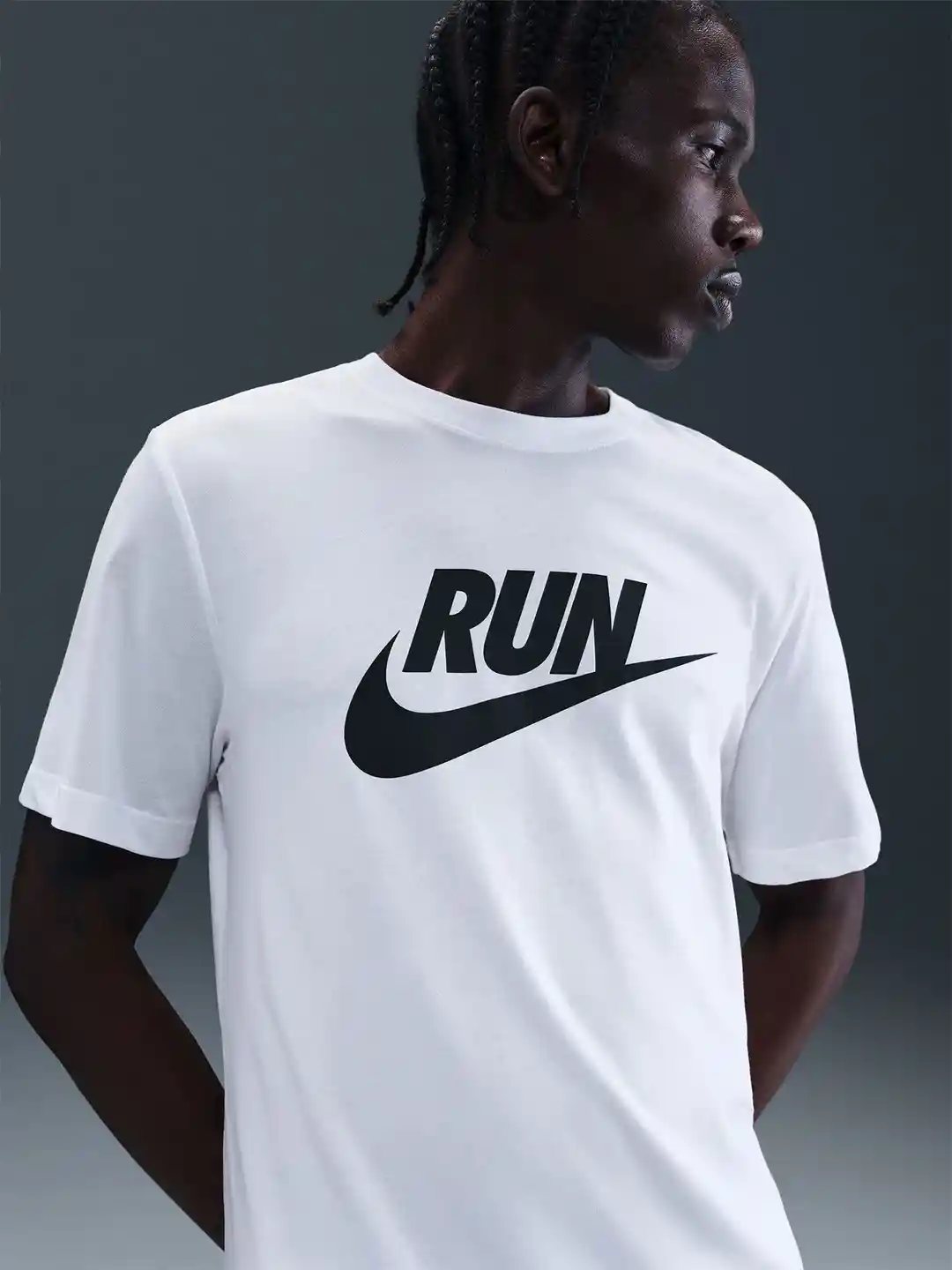 Nike Sportswear Nike Running T Shirt White Nike Men Run Swoosh Dri