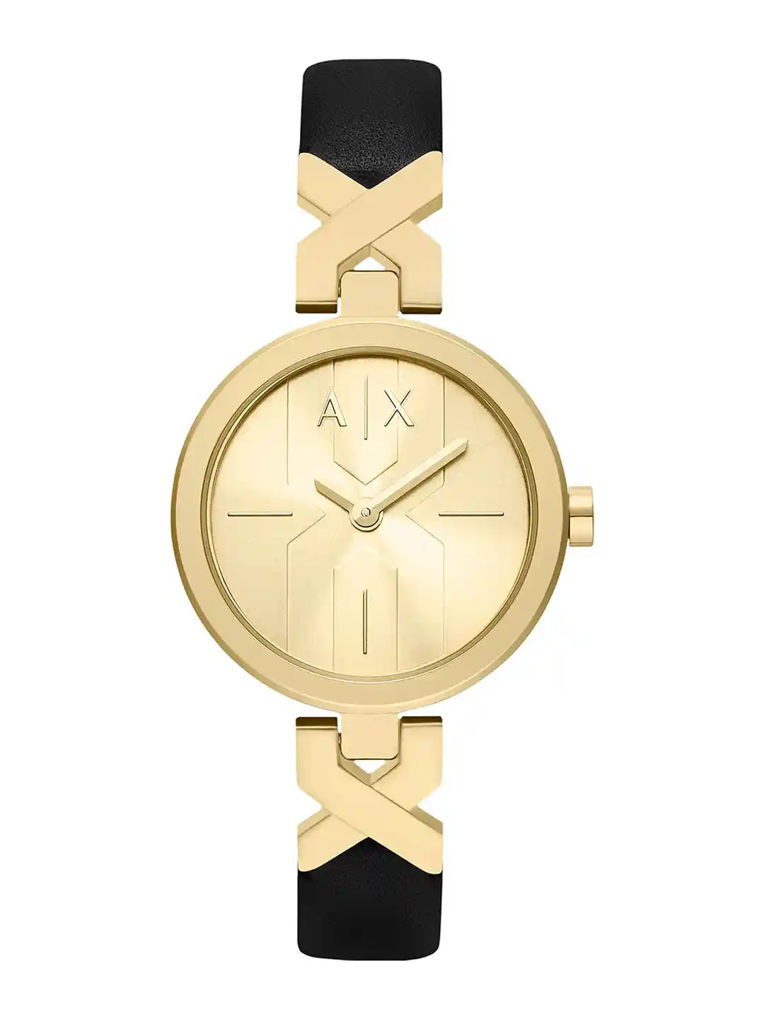 Buy Armani Exchange Women Round Dial Leather Straps Analogue