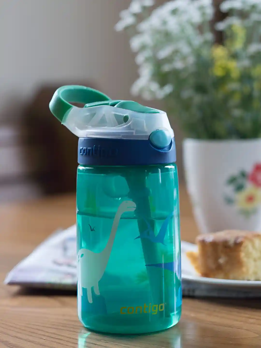 Buy Contigo Gizmo Flip Kids Green Dino Printed Leak-Proof Sipper