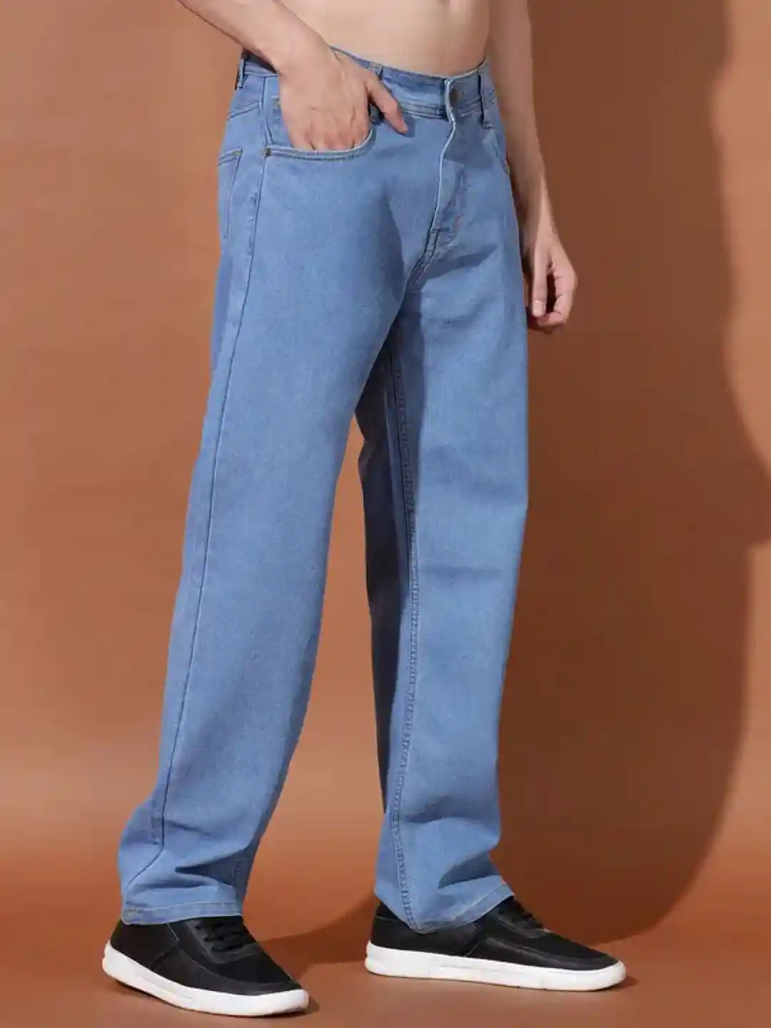 Baggy Blue Jeans Classic COMFITS Men Classic Boyfriend Fit Mid